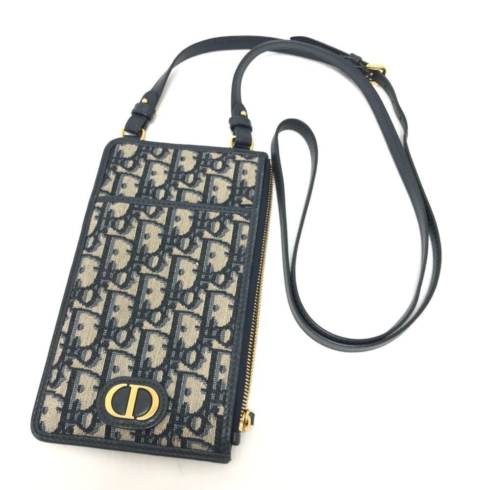 CHRISTIAN DIOR Blue Canvas Shoulder Bag - Picture 1 of 15